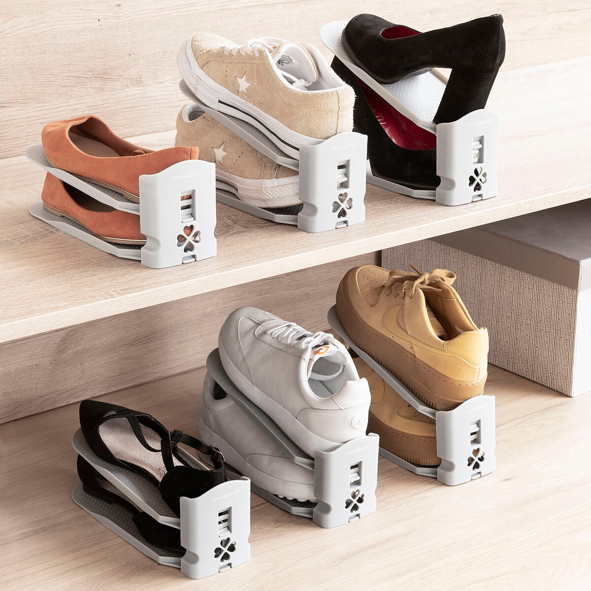 Verstellbarer Schuh-Organizer       6 Stk
