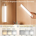 Premium LED Schrankleuchte 50 cm – Kabellos, Wiederaufladbar mit Bewegungsmelder